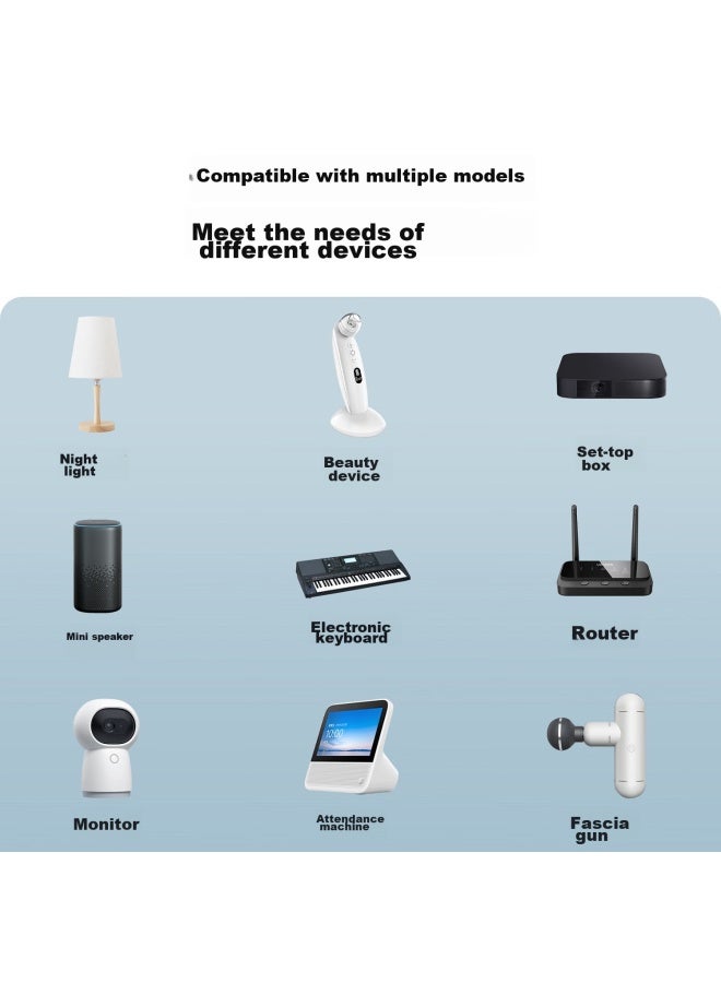 Delippo Power Adapter 12v1a Suitable For Routers, Hard Drive Enclosures, Set-top Boxes, Optical Modems, Monitors, Chargers, Small Electronic Instruments, Electric Led Lights, Bluetooth Speakers, Power Cables - Image 5