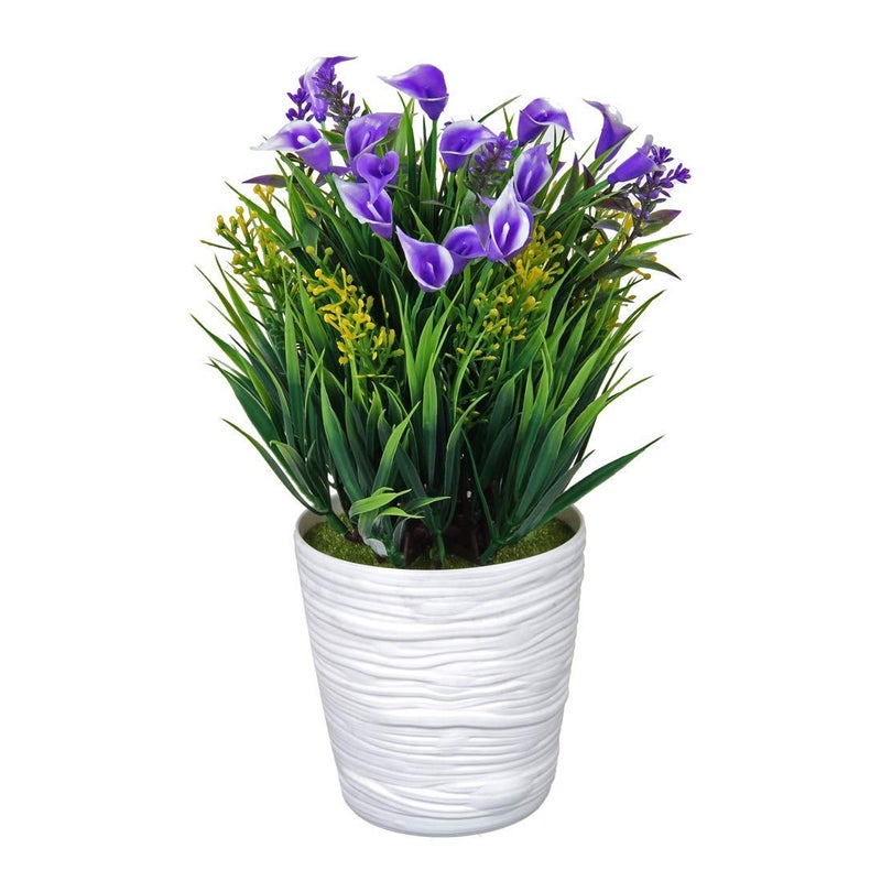 Muren Home Designer Decorative Indoor Flower Vase Small Size for Office Desk Decoration for Drawing Room Corner Shelf Hall Living Area (Blue) - Image 3