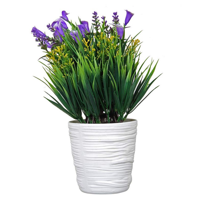 Muren Home Designer Decorative Indoor Flower Vase Small Size for Office Desk Decoration for Drawing Room Corner Shelf Hall Living Area (Blue) - Image 2