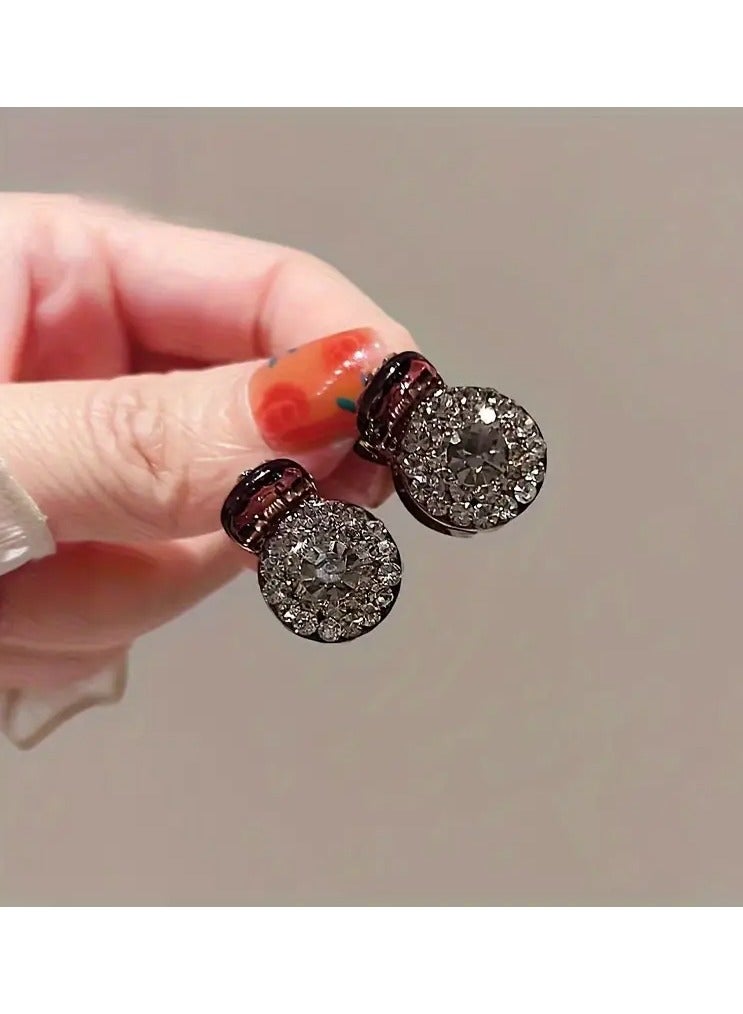 Rozino 2pcs Sparkling Rhinestone Mini Hair Clips - Image 5
