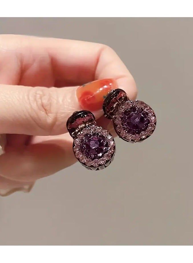 Rozino 2pcs Sparkling Rhinestone Mini Hair Clips - Image 2