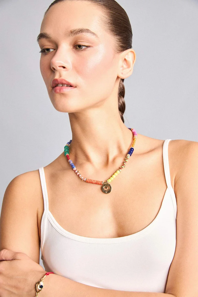 Defacto  Berrin Özkan x Defacto Beaded Necklace  | Best Price UAE