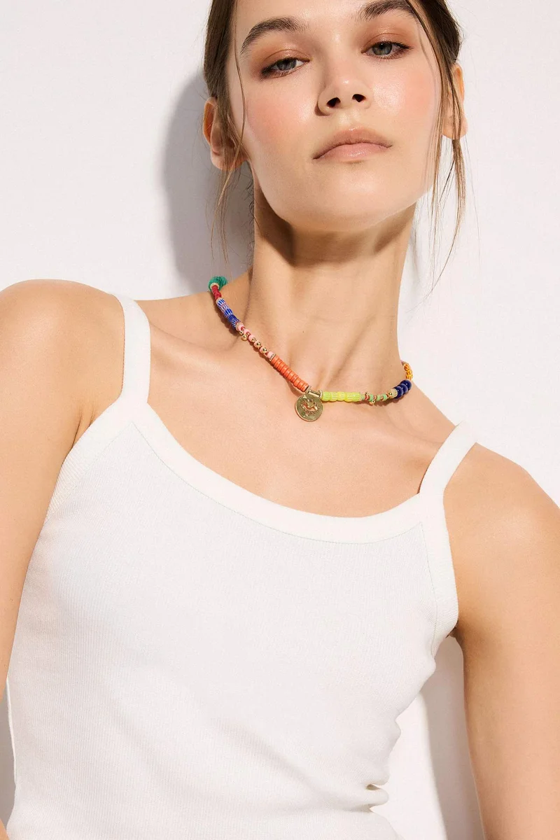 Defacto  Berrin Özkan x Defacto Beaded Necklace  | Best Price UAE