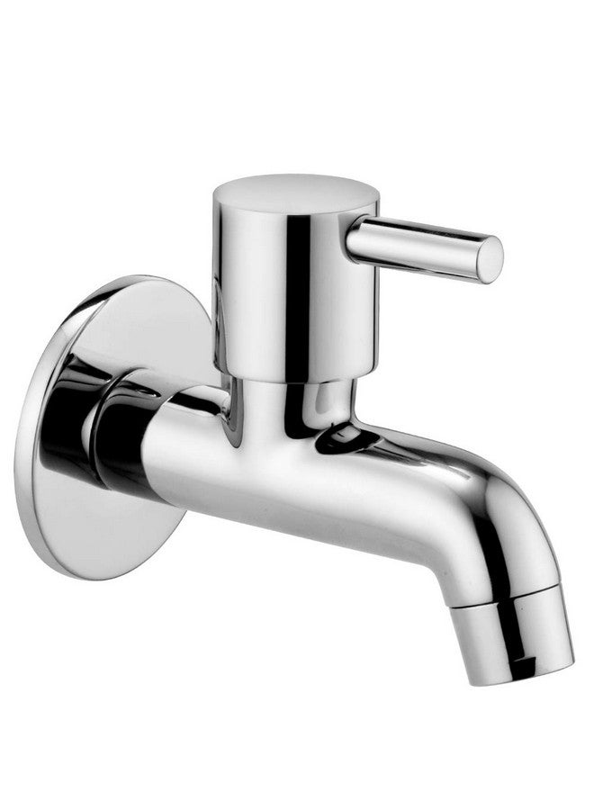 Alton ALTON GRC3705 Brass Bib Cock Short Body with Wall Flange, Chrome Finish  - Image 1