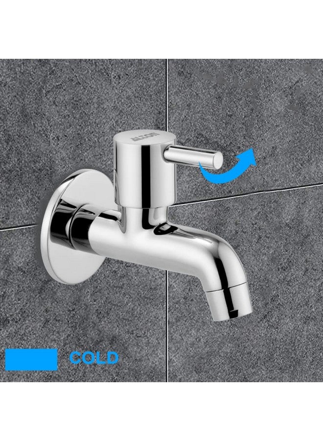 Alton ALTON GRC3705 Brass Bib Cock Short Body with Wall Flange, Chrome Finish  - Image 3