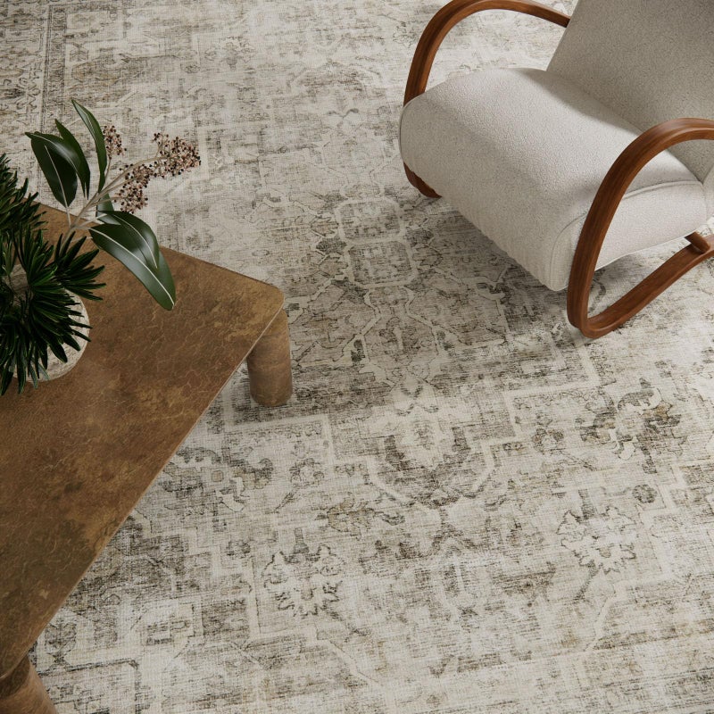 palohom Washable Area Rugs for Living Room: 8x10 Bedroom Area Rugs Boho Vintage Rugs Stain Resistant Non Slip Low Pile Soft Lightweight Carpet for Kitchen Dining Room Farmhouse Nursery Kids Room Home Office - Image 3