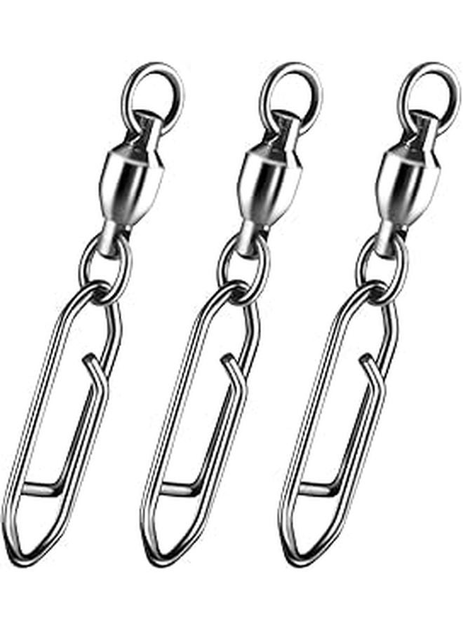 30 Pack Fishing Speed Clips Quick Change Snap Swivels With Ball Bearing Size 1 - Image 1