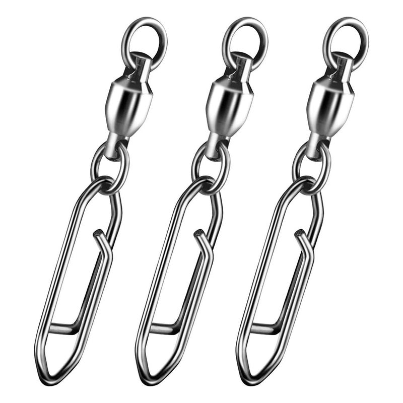 30 Pack Fishing Speed Clips Quick Change Snap Swivels With Ball Bearing Size 1 - Image 2