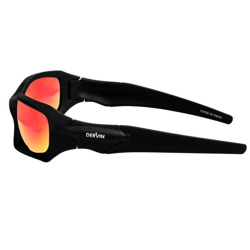 Dervin UV Protected Polarized Sports Sunglasses for Men & Women Driving Cycling Fishing Cricket Sunglasses - Image 3