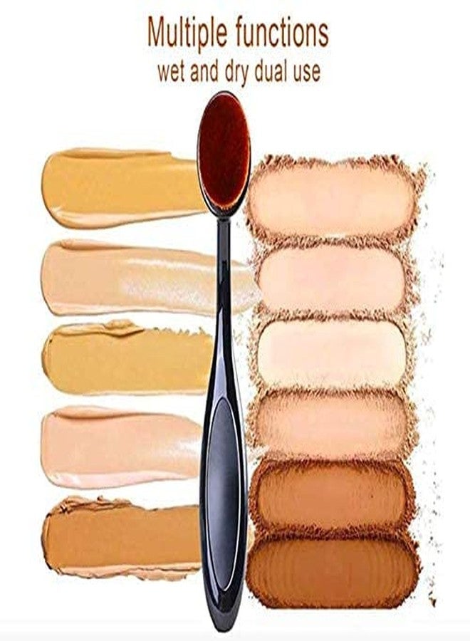Zirak Oval Foundation Brush Toothbrush Shape Concealer Makeup Brushes - Image 2