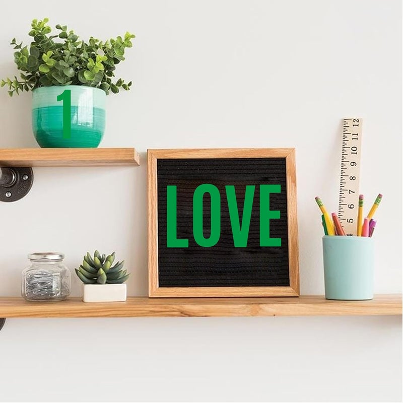 Metsyth Letter Stickers 30 Sheets 1500 PCS Large Alphabet Sticker 2 Inch Vinyl Self Adhesive Stick on Stickers for Water Bottles Cup Mailbox Number Address Craft Scrapbooking Bulletin Board Decor Green - Image 5