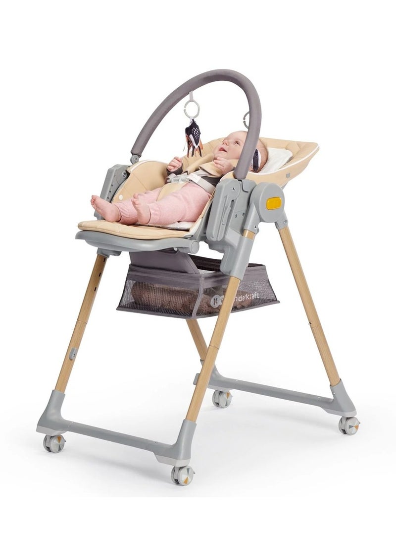 كيندركرافت كرسي عالي للأطفال متعدد الأستخدامات و المهام مع العاب خشبي بيج - 17303 - Image 3