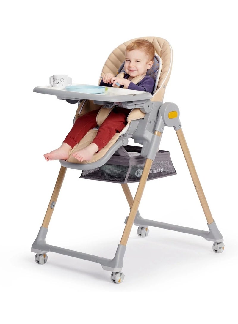 كيندركرافت كرسي عالي للأطفال متعدد الأستخدامات و المهام مع العاب خشبي بيج - 17303 - Image 4