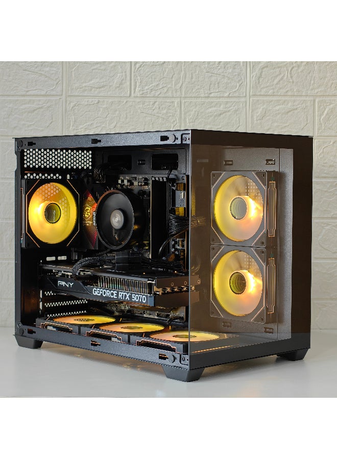  موستيك للتجارة العامة ذ م م جهاز كمبيوتر للألعاب بمعالج Ryzen 5 7500F بتردد يصل إلى 5.0 جيجاهرتز | بطاقة رسومات RTX 5070 بسعة 12 جيجابايت GDDR7 | قرص SSD بسعة 1 تيرابايت NVMe M.2 | ذاكرة وصول عشوائي (RAM) بسعة 16 جيجابايت DDR5 بتردد 5600 ميجاهرتز | مبرد المعالج الأصلي | نظام التشغيل Windows 11 Pro black - Image 5