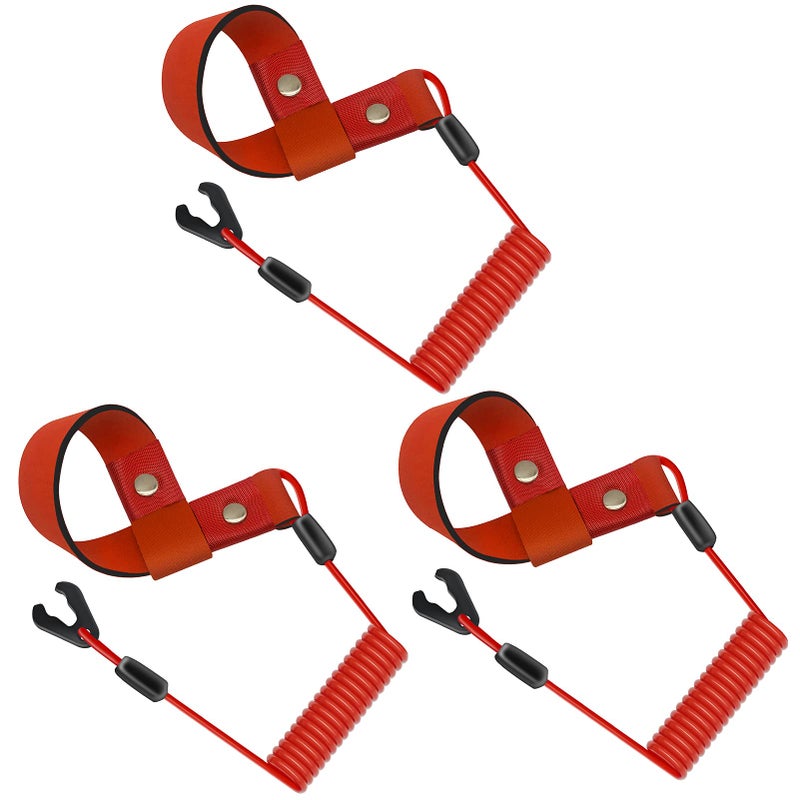 M MATI 3PCS Stop Kill Safety Lanyard for All Yamaha Jet Ski WaveRunner WaveVenture WaveRaider WaveJammer WaveBlaster FX140 EW2683480000