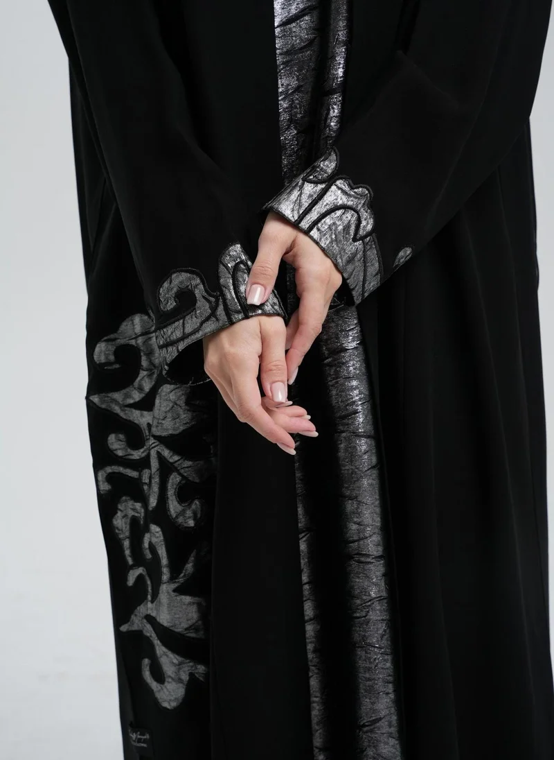 Meem by Mariyah  Applique abaya with inner for Women | Best Price UAE