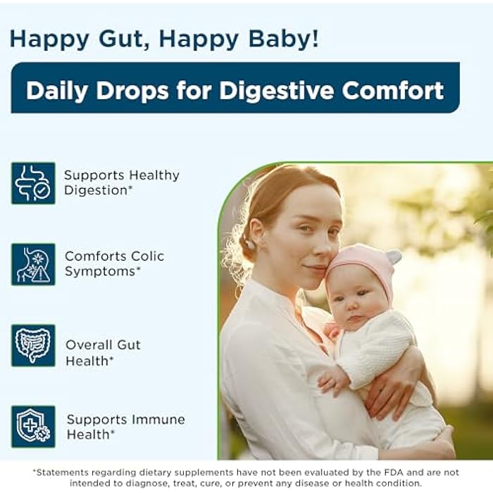 Wellements Organic Baby Probiotic Drops (0.25 Fl Oz) - Digestive & Immune Support for Infants - Toddler Probiotic Helps with Newborn+ Gut Health, Gas, Constipation & Colic Support - Preservative Free - Image 2