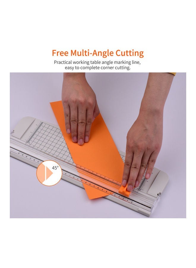 NIBEMINENT Multi-Functional A4 Paper Cutter Grey - Image 4