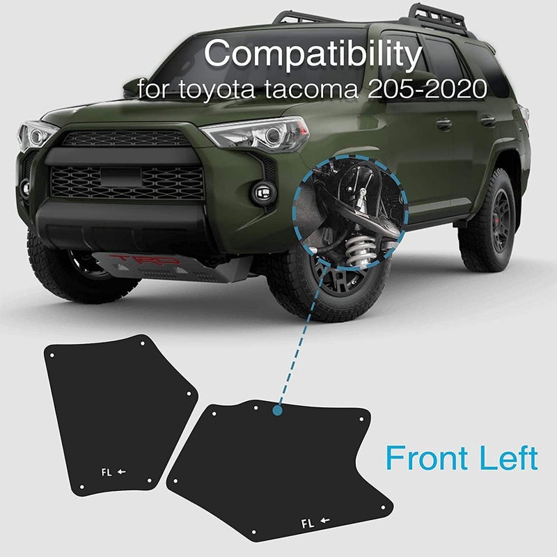 4Pcs Mud Flaps,Premium Splash Guards Fender Liner Shields Compatible with Toyota Tundra Sequoia 2007-2020 Front and Rear - Image 5