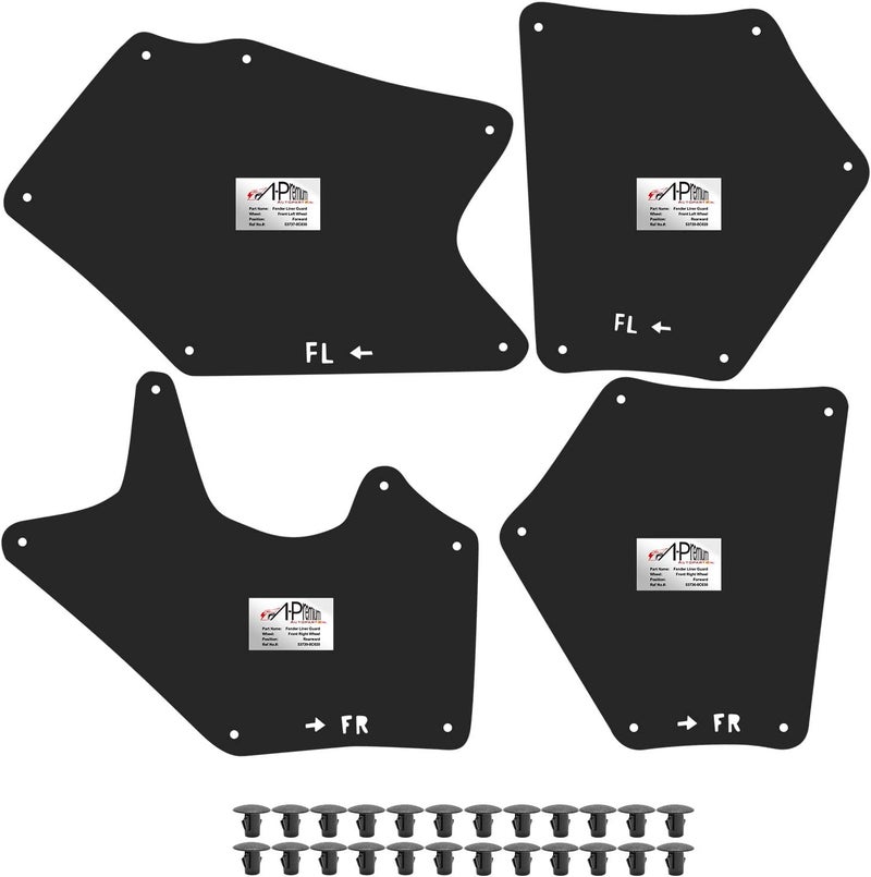 4Pcs Mud Flaps,Premium Splash Guards Fender Liner Shields Compatible with Toyota Tundra Sequoia 2007-2020 Front and Rear - Image 1