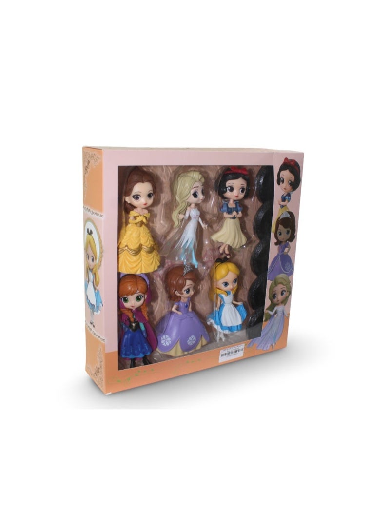Princess Figures – 6 Pcs - Image 1