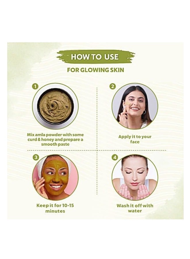 مملكة الإكسسوارات مسحوق أمل (100 جم) - طبيعي 100٪ | مناسب للشعر والبشرة | يعزز نمو الشعر ويحارب قشرة الرأس وينظف فروة الرأس | يعزز إشراق البشرة ويقلل من التجاعيد ويجدد البشرة بلطف - Image 3