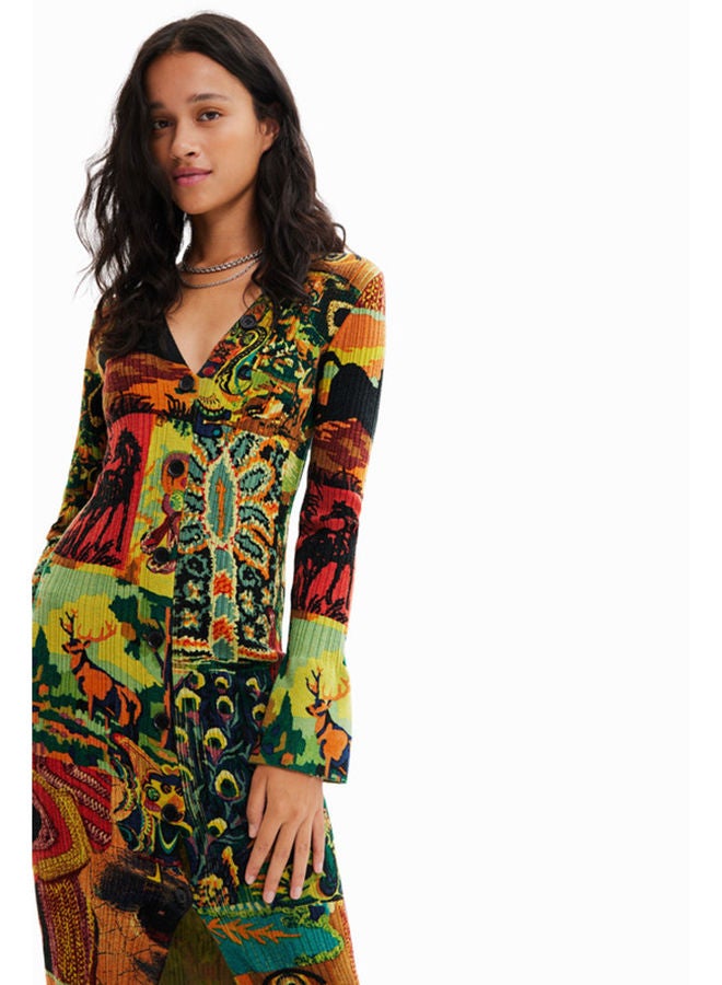 DESIGUAL فستان ميدي من إم كريستيان لاكروا  - Image 3