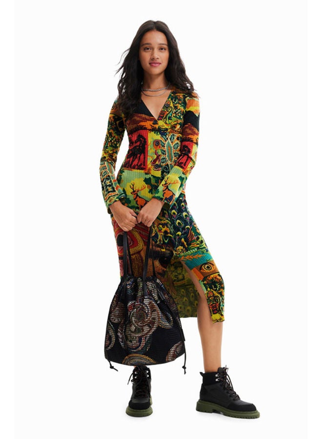 DESIGUAL فستان ميدي من إم كريستيان لاكروا  - Image 2