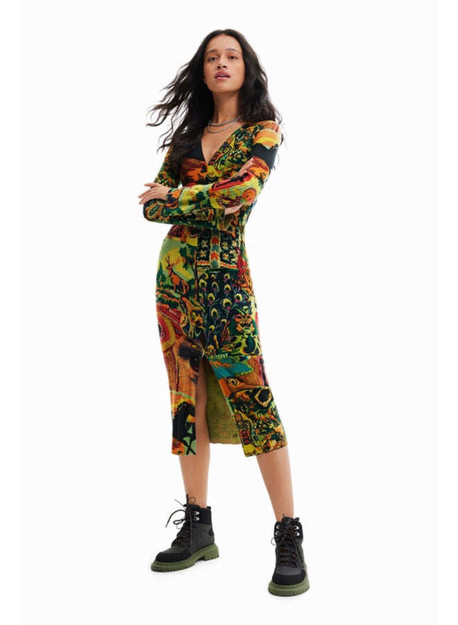 DESIGUAL فستان ميدي من إم كريستيان لاكروا  - Image 1