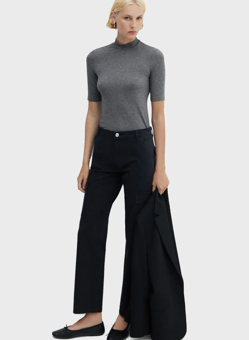 MANGO Pocket Detail Jeans