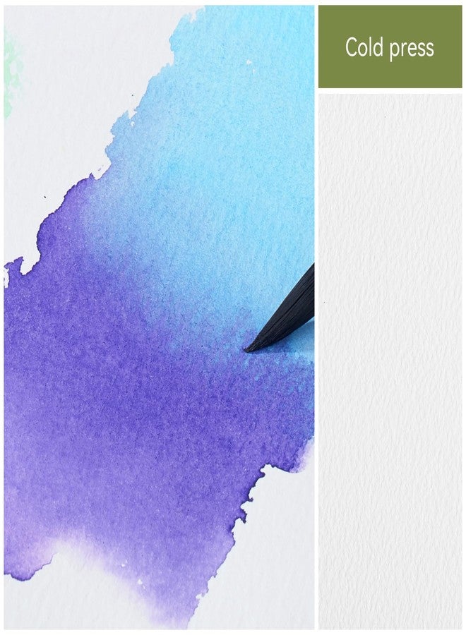 Lightwish Watercolor Sketchbook, 100% Cotton Cold Press Art Supplies Watercolor Paper Journal 3.8 * 5.1In, 2 Pack 40 Sheets (140lb/300gsm), Acid-Free for Watercolors, Gouache, Acrylics - Image 5