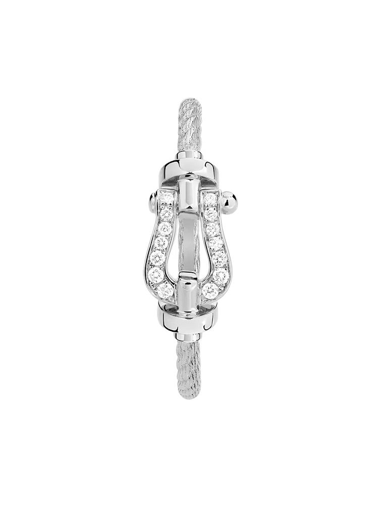 Fred Force 10 ring Small model in 18k white gold and diamonds  - Image 2