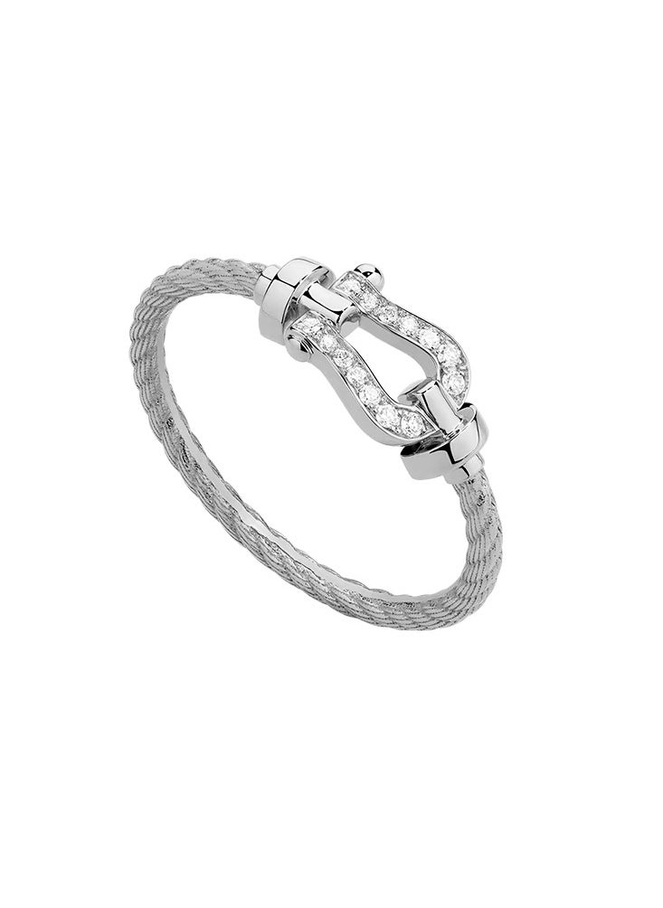 Fred Force 10 ring Small model in 18k white gold and diamonds  - Image 1