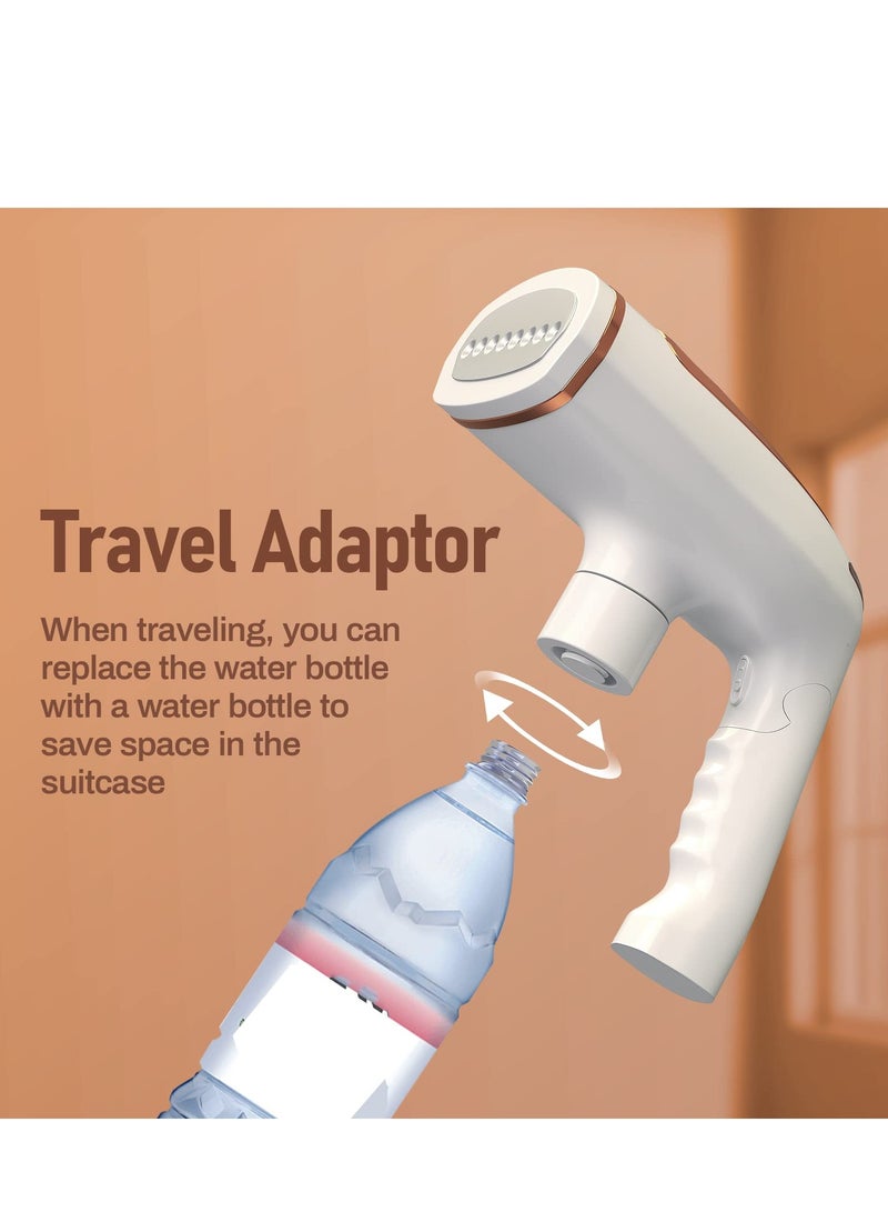 SYOSI Steamer for Clothes, Foldable Travel Portable Steam Iron, 1600w Handheld Garment Steamer with 250ml Replaceable Water Tank, 30-Second Fast Heat-Up, Suitable for Wrinkle Free&santized Garment - Image 2