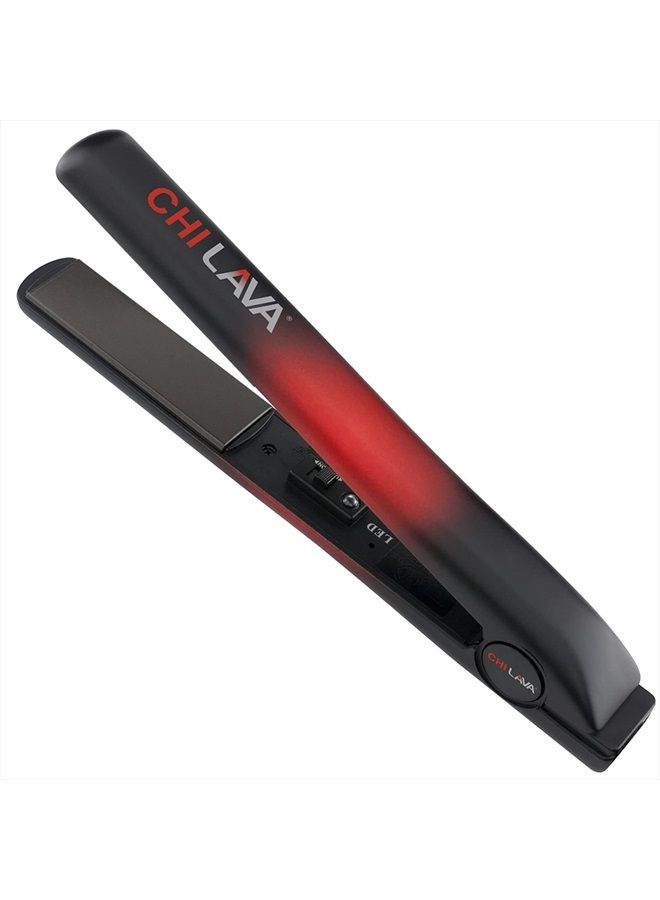 CHI مكواة فرد الشعر الأصلية من لافا مقاس 1 بوصة، باللون الأحمر - Image 1