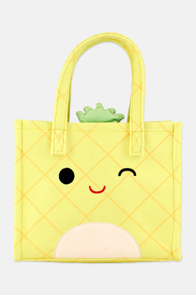 Squishmallows Kids Girl Textured Tote Bag 20 H x 24 L x 8 W cm, Yellow - Image 1