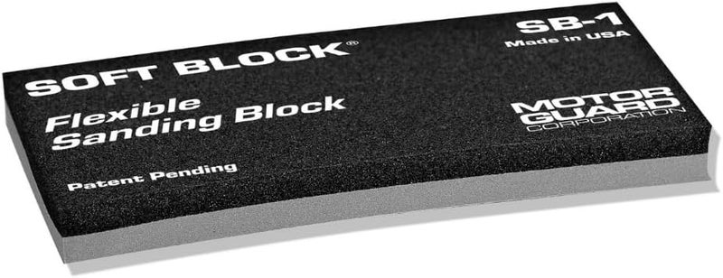 Motor Guard SB-1 Soft Block Flexible Sanding Block - Dual-Sided for Aggressive and Color Sanding - Image 1