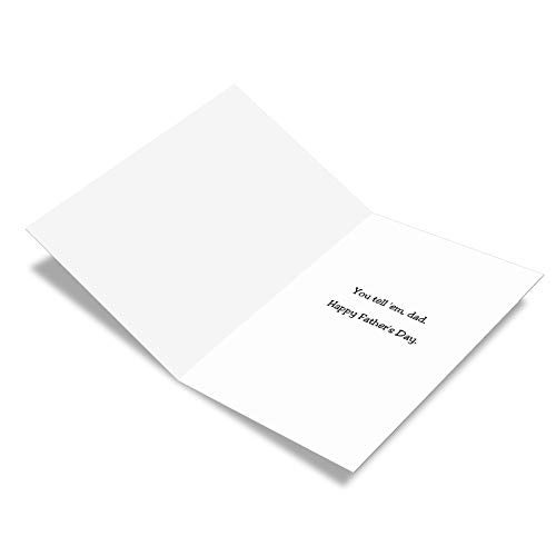 NobleWorks - 1 Funny Fathers Day Card - Humor Card for Dad, Pa, Pop, Daddy, Stepfather with Envelope - Other Clubs 0326 - Image 2