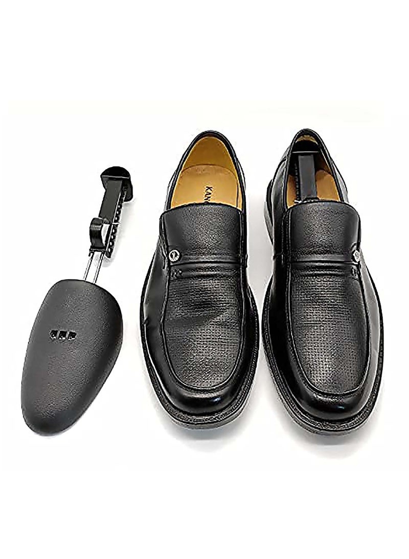 Zikra Adjustable Shoe Tree Stretcher, 2 Pairs Practical Plastic Adjustable Length Men Shoe Tree Stretcher, Boot Holder, Olefu Shoes Shape Keeper for All Shoes Heels and Sneakers Sports Shoes - Image 2