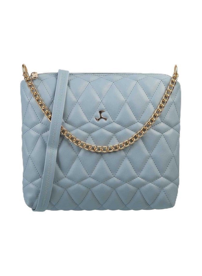 Mochi Womens Synthetic Blue Zip Top Sling (One Size) - Image 1