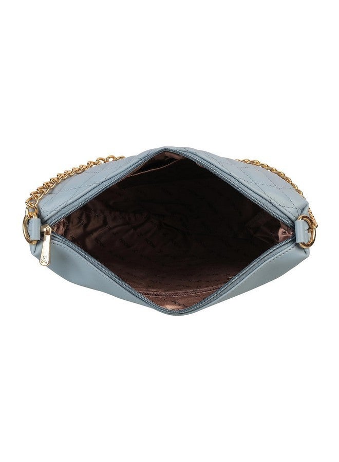 Mochi Womens Synthetic Blue Zip Top Sling (One Size) - Image 3