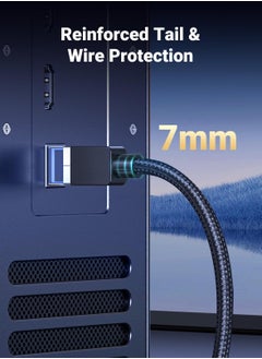 Excefore Cat 8 Ethernet Cable 6FT, High Speed Braided 40Gbps 2000Mhz Network Cord Cat8 RJ45 Shielded Indoor Heavy Duty LAN Cables Compatible for Gaming PC PS5 Xbox Modem Router 6FT  - Image 5