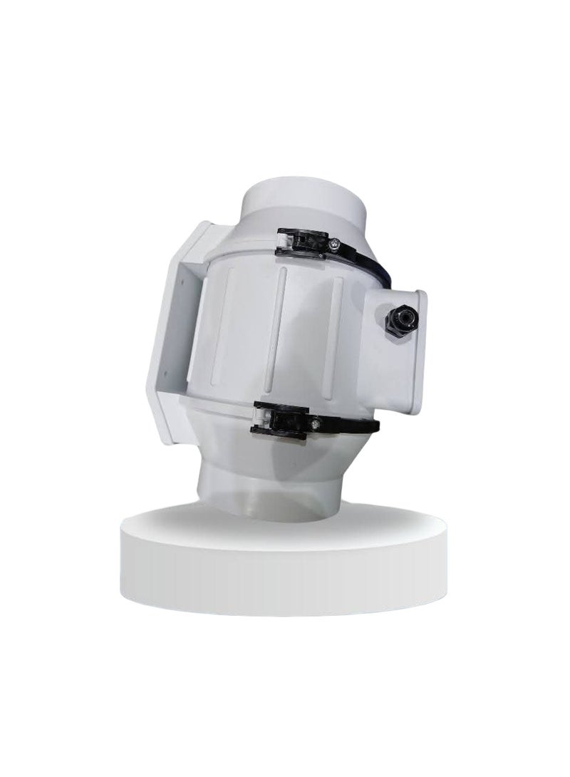 Powerful plastic blower for silent dust and air removal – suitable for offices and electronic equipment – ​​internal motor and direct cord connection – 10 cm diameter – white –  Kayi - Image 3