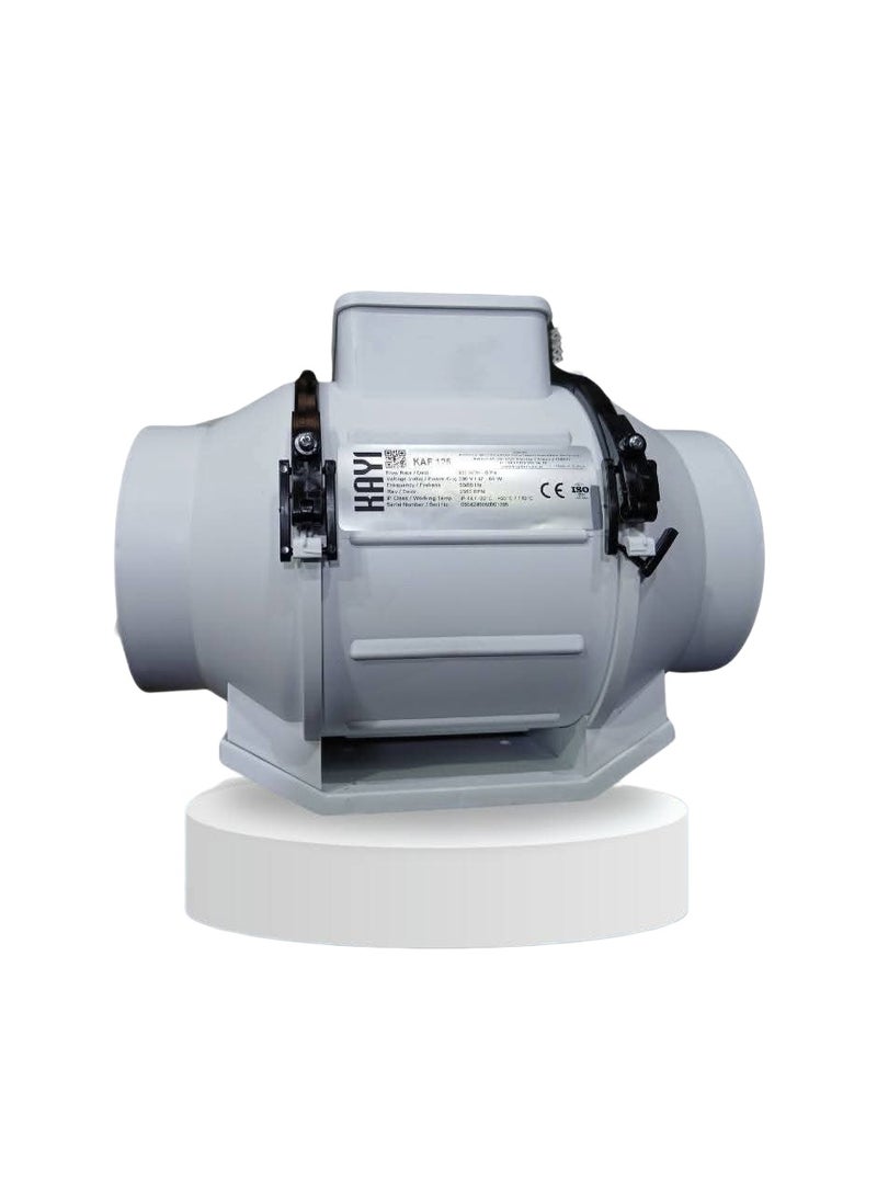 Powerful plastic blower for silent dust and air removal – suitable for offices and electronic equipment – ​​internal motor and direct cord connection – 10 cm diameter – white –  Kayi - Image 2