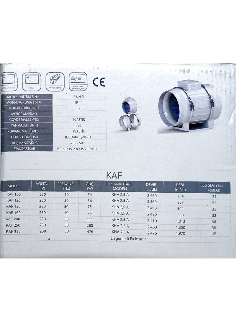 Powerful plastic blower for silent dust and air removal – suitable for offices and electronic equipment – ​​internal motor and direct cord connection – 10 cm diameter – white –  Kayi - Image 4