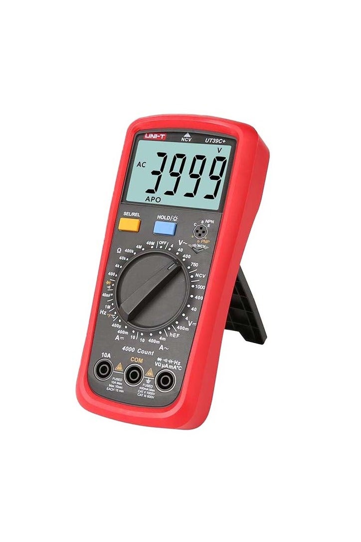 UniT UNI-T UT39C+ Digital Multimeter Auto Range with LCD Backlight Data Hold Multimetro Tester (UT39C+) - Image 1