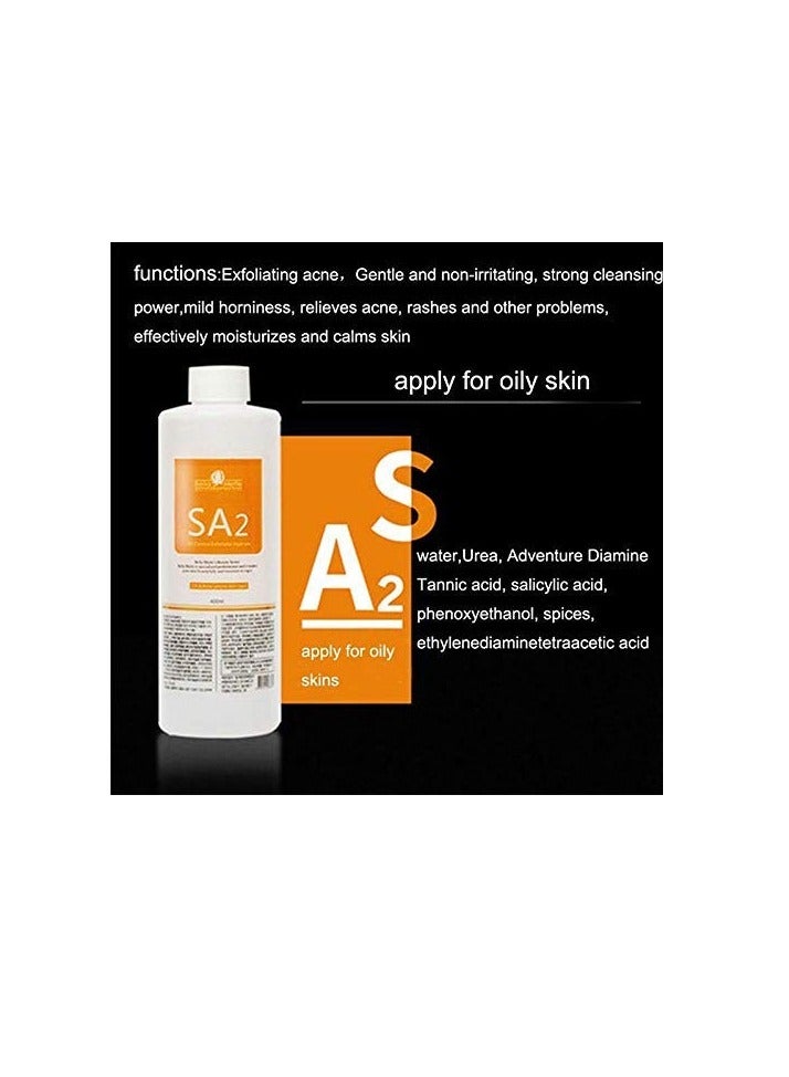 Hydrogen Oxygen Facial Machine Serums for Facial Cleansing – A Pack of 400ml 3 Aqua Peeling Solution AS1, SA2, and AO3 –Skin Care Hydra Solution for Vacuum face Cleaning Jet for Home and Spa - Image 3