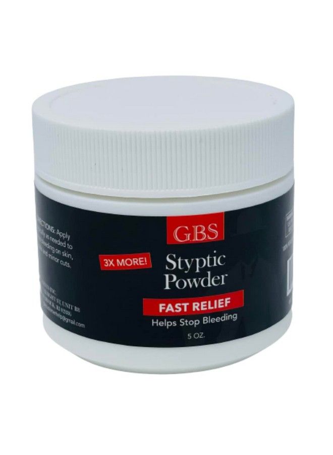 G.B.S مسحوق ستبتيك لوقف النزيف الإسعافات الأولية مفيد للجروح الصغيرة جروح الحلاقة والجروح نزيف الأنف السفر التخييم مجموعة السلامة والبقاء (5 أونصات) - Image 2