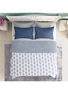 Wakefit Wakefit Blanket | 110 GSM | Blanket Double Bed, Dohar Double Bed, Dohar, AC Blanket Double Bed, Quilt for Double Bed, Quilt, Diwali Gifts Blankets, Reversible (Susane Blue : 82x90 inch - Pack of 1)  - Image 4
