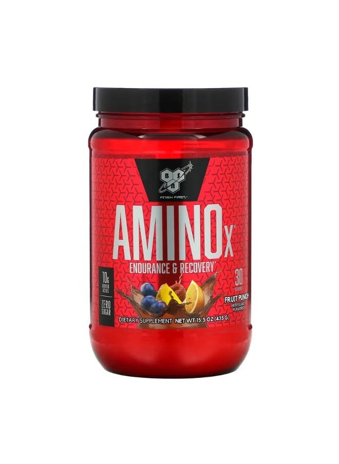 BSN - BSN AminoX Endurance And Recovery Fruit Punch 15.3 oz 435 g - Image 1